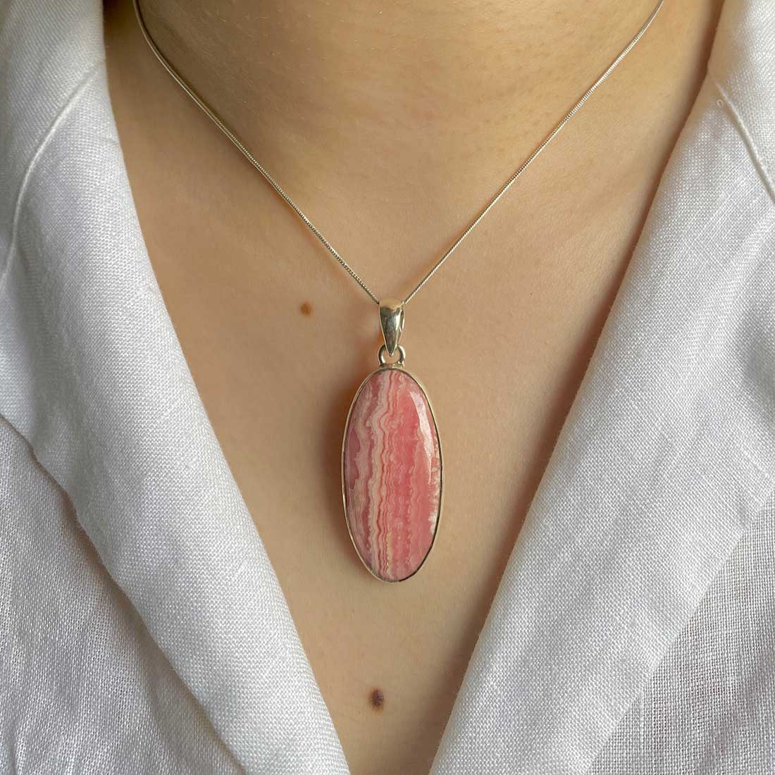 Rhodochrosite Pendant-(RDC-P-8.)